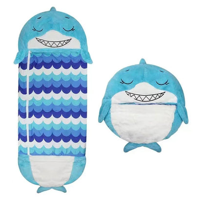 Kids Sleeping Bag with Pillow, Children's Animal Sleep Sack Boys Girls Cartoon Plush Doll Baby Pillow