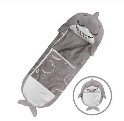 Kids Sleeping Bag with Pillow, Children's Animal Sleep Sack Boys Girls Cartoon Plush Doll Baby Pillow