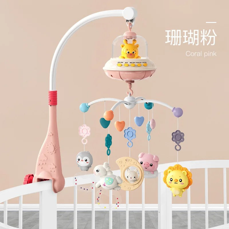 Musical Baby Crib Mobile with Lights & Music Projection – Remote Control Crib Toy for Newborns