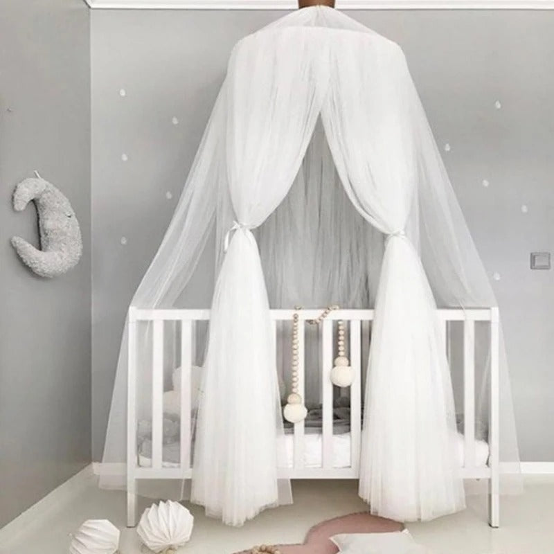 Mosquito Net Hanging Tent Star Decoration Baby Bed Crib Canopy Tulle Curtains for Bedroom Play House