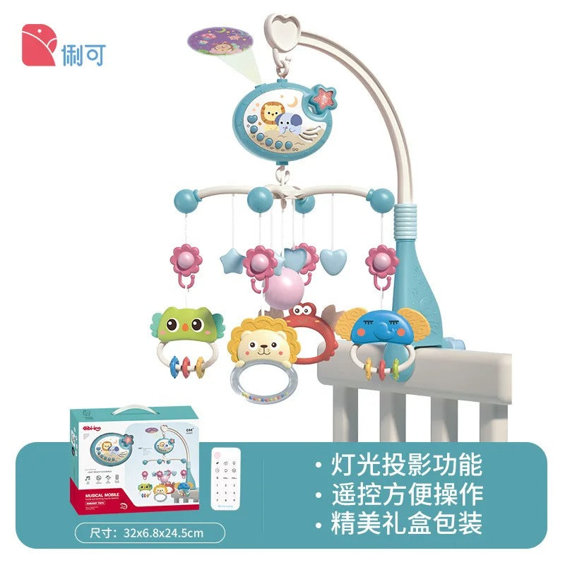 Musical Baby Crib Mobile with Lights & Music Projection – Remote Control Crib Toy for Newborns